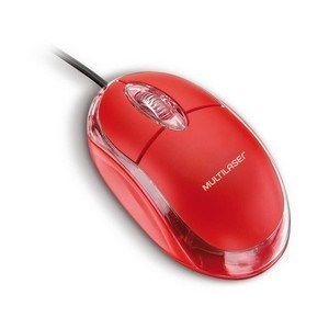 Mouse Classic Box Optico Full Vermelho